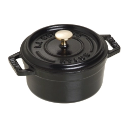 STAUB Мини-кокотница 10 см чугунная кастрюля 250 мл черная