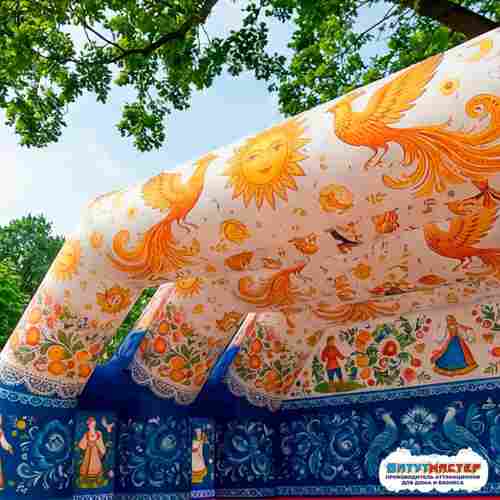 Надувная сцена триколор «Русский праздник», 6×3×3 м