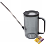 Лейка для растений 1л «Niagara Falls» с прикорневым поливом, графит ДоброСад