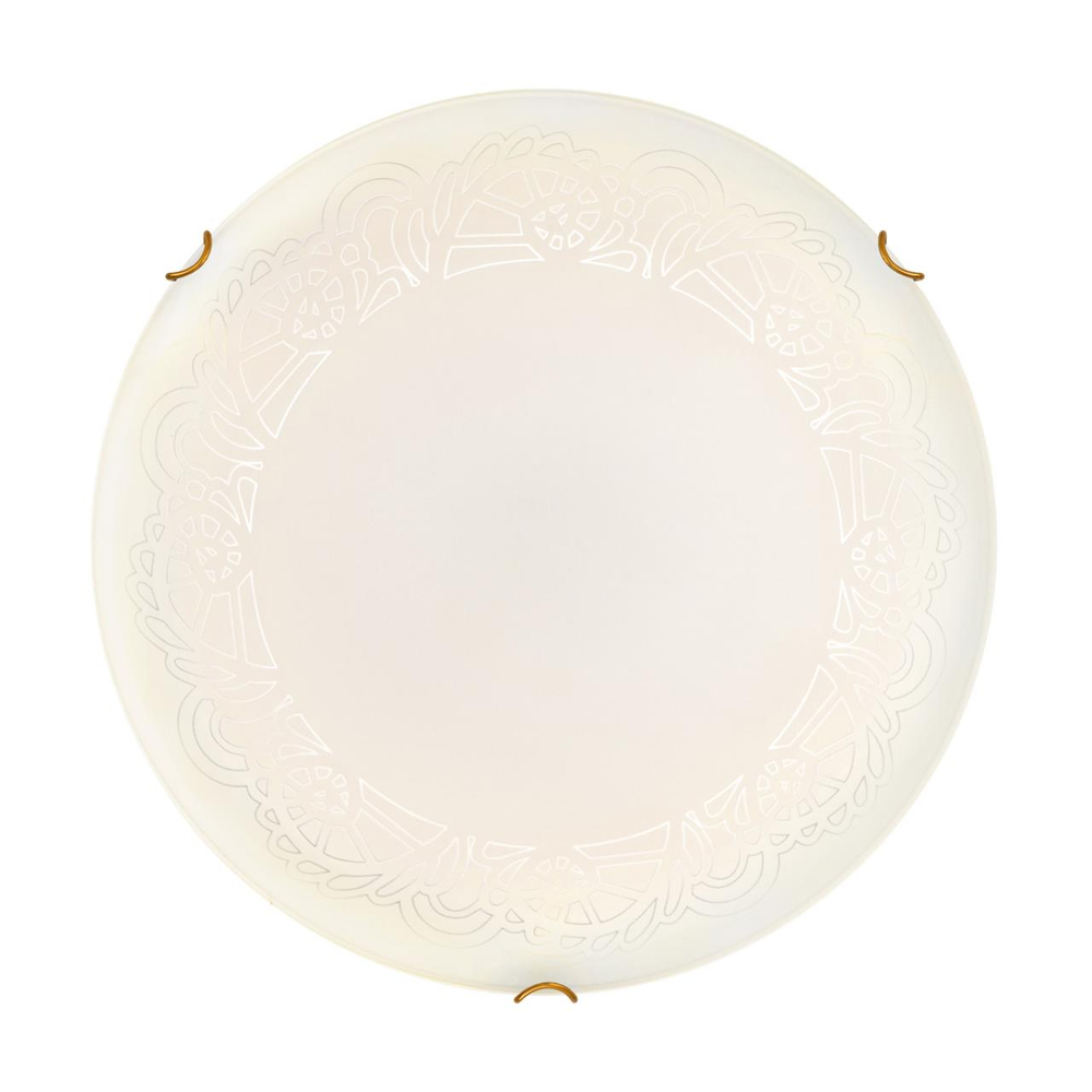 7602/BL SNOK SN 000 Светильник стекло/белое/золото LED 24Вт 4000K D300 IP20 AMMONITE