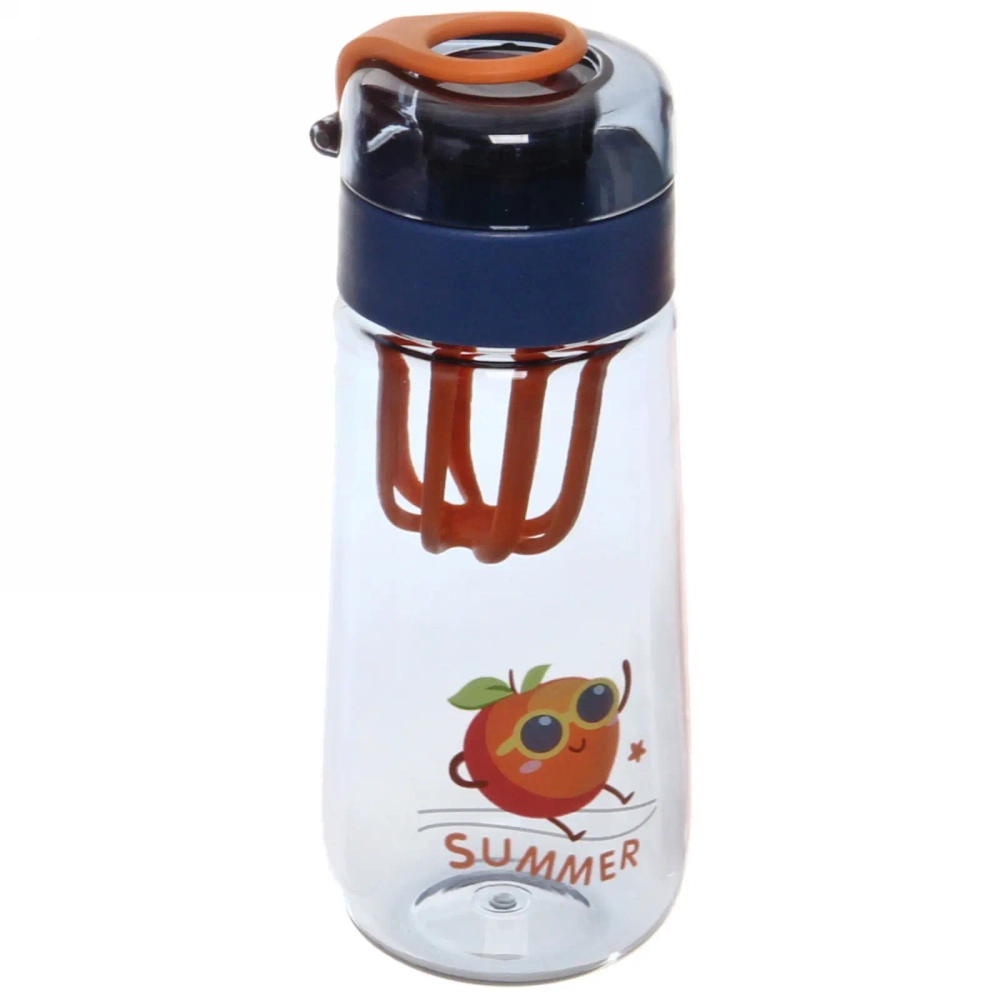 Бутылка питьевая пластиковая 430мл «Фрукты Лето»