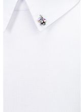 Белая трикотажная блуза-обманка AMADEO
