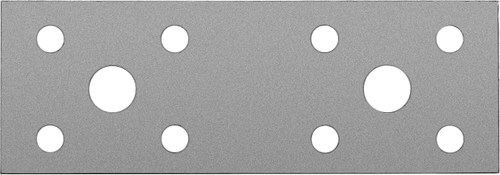 Крепежная пластина КП-2.5, 100х35 х 2.5мм, ЗУБР