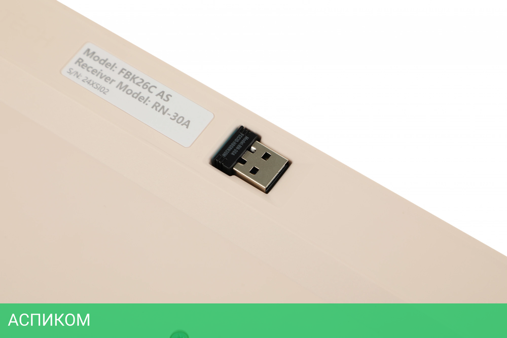 Клавиатура A4Tech Fstyler бежевый (FBK26C AS)