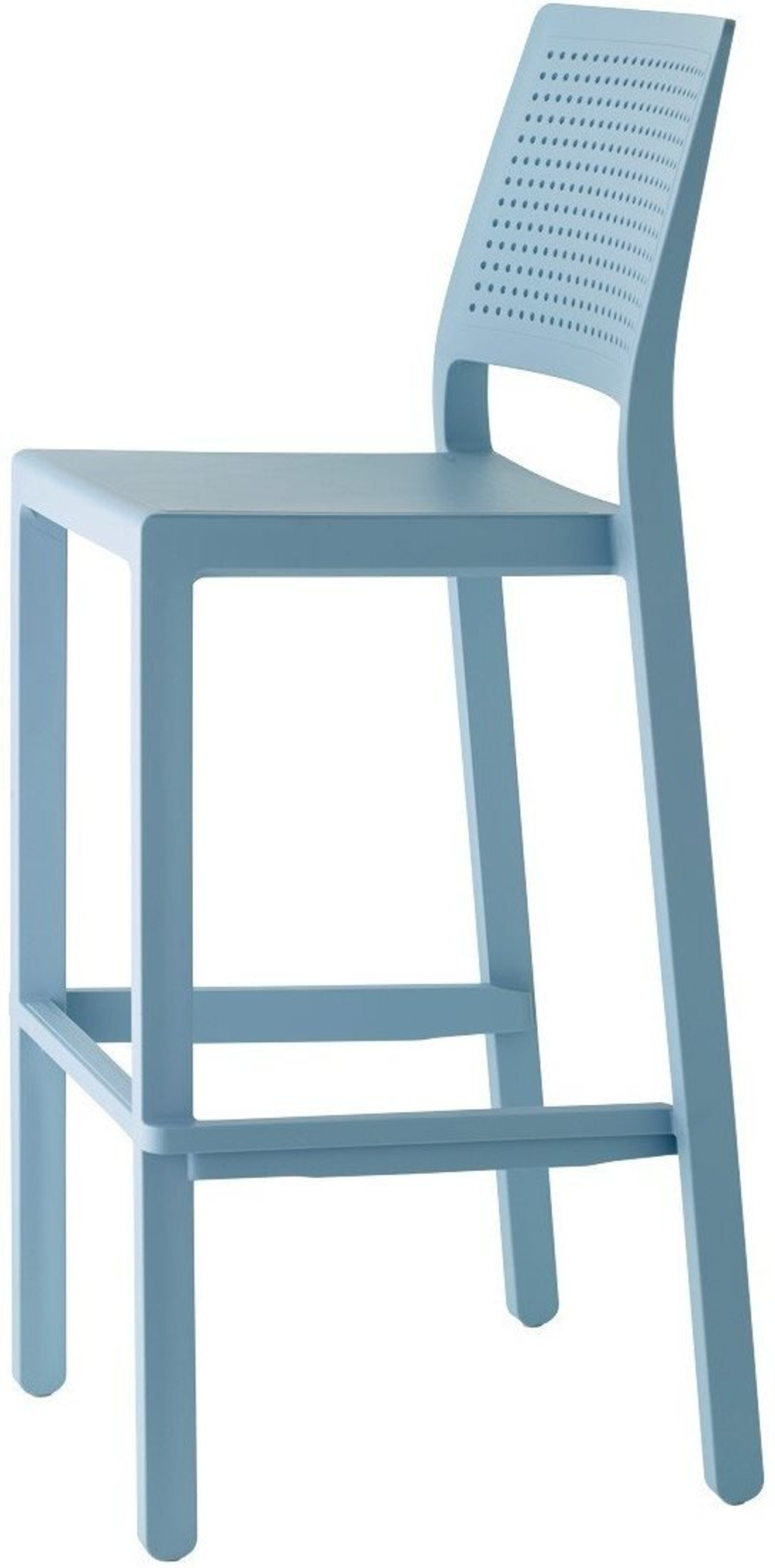 Стул барный пластиковый Scab Design Emi, голубой