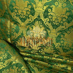 Парча "Новая Корона" зелёная