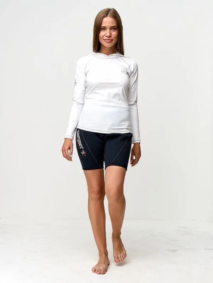 Футболка рашгард лонгслив Sargan Агидель Худи UPF 50+ белый