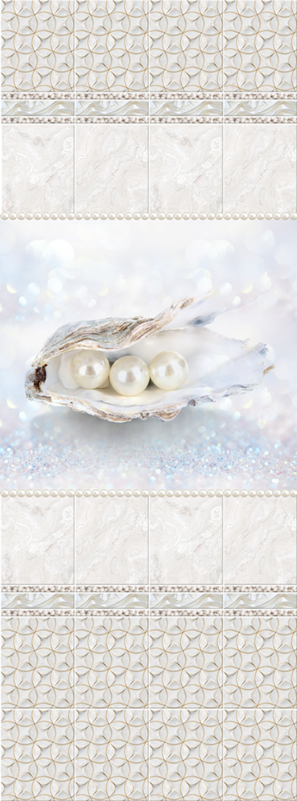 Панель ПВХ фотопечать Сюзанна Жемчуг 2700х250мм