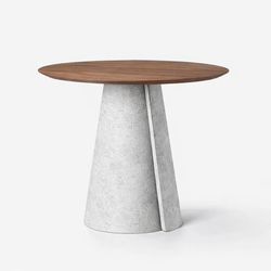 Обеденный стол ROLL CONCRETE walnut