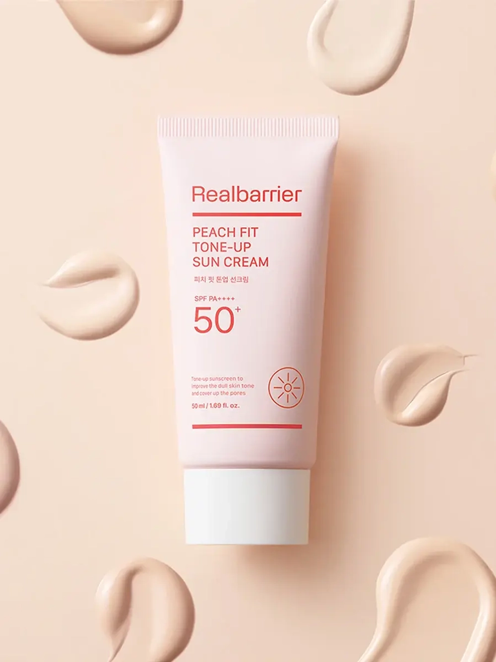 Real Barrier Тонирующий солнцезащитный крем SPF50 Peach Fit Tone-Up Sun Cream 50 мл