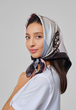 Шелковый платок KERUEN PINK/BLUE 70х70