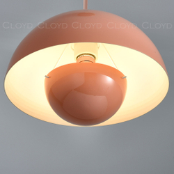 Подвесной светильник Cloyd ERMA-B P1 / Ø23 см - коралловый (арт.11395)