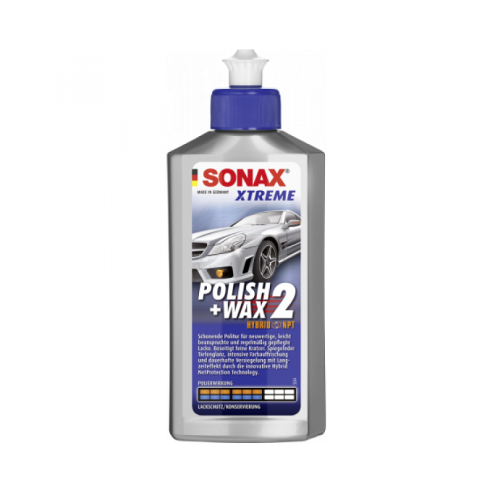 SONAX Xtreme Polish+Wax 2 - Полироль для новых покрытий, 250мл