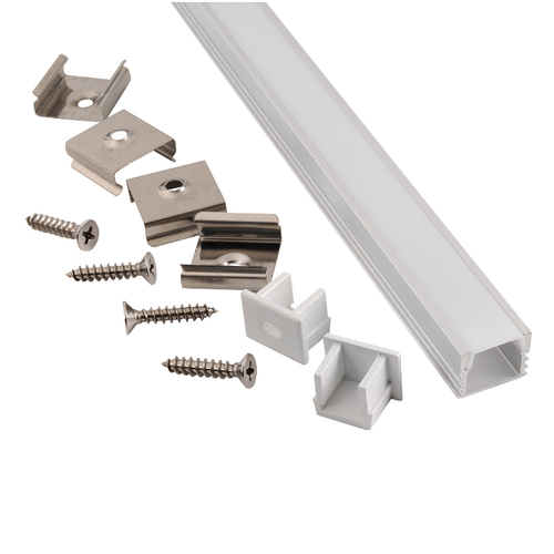 Профиль GAL-GLS-2000-12-16 (2м профиль+2м рассеиватель+2заглушки+4 скобы с шурупами 1/100)