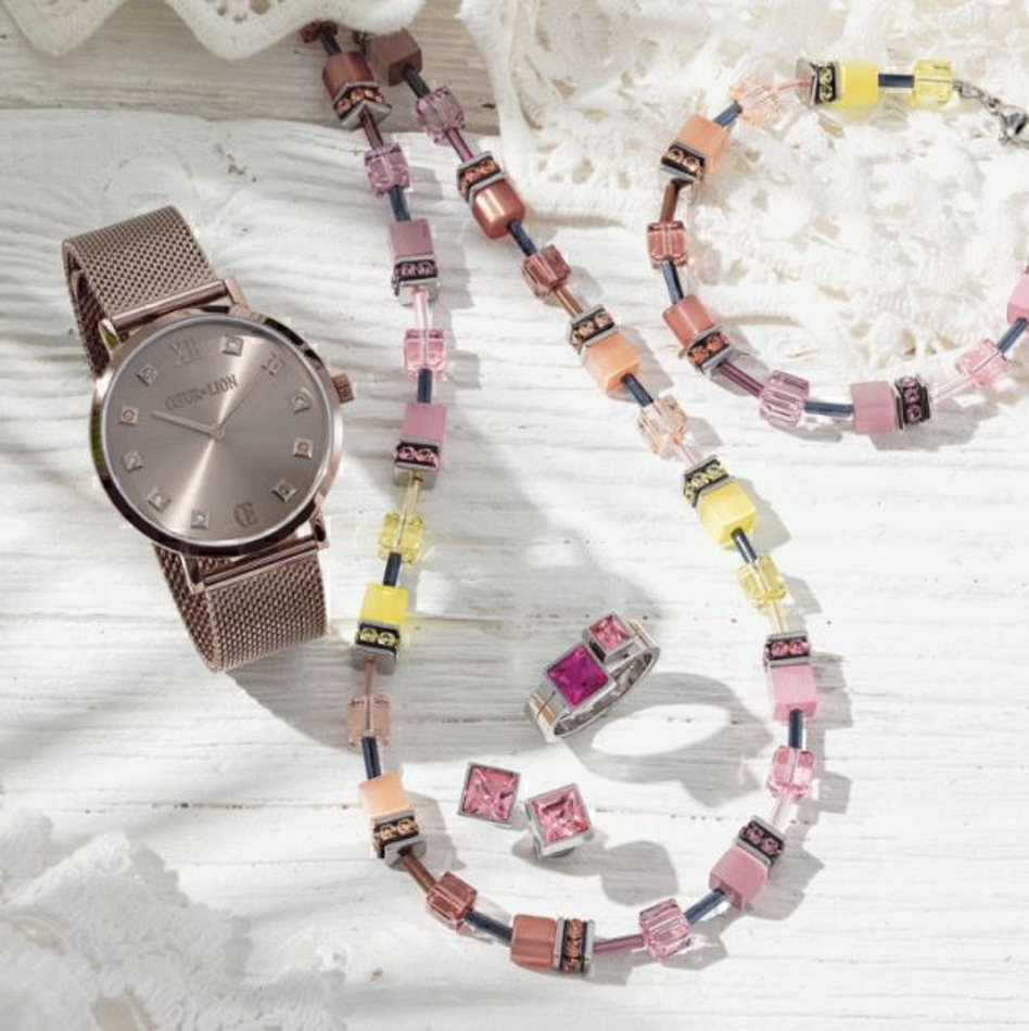 Кольцо Coeur de Lion Rose-Silver 0501/40-1917 52