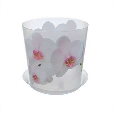 Кашпо ДЕКО "Орхидея" с подставкой D160мм 2,4л, М3106