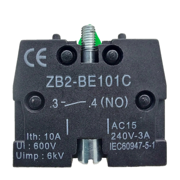 Дополнительный контакт открытый ZB2-BE101C - 1НО / 1NO