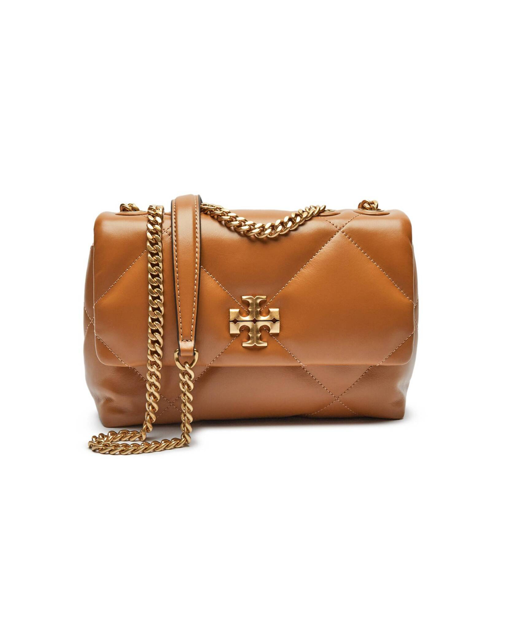 Кожаная сумка через плечо Kira TORY BURCH - коричневый(154706)