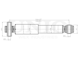 Амортизатор газовый задней подвески UNIO SAB-10648
