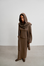 Капор ISABEL, шоколадный