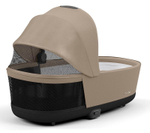 Коляска 3 в 1 Cybex Priam IV Chrome Brown complete и автокресло Aton B2 i-Size Steel Grey Cozy Beige