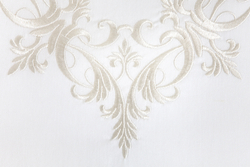 Постельное белье 1.5 спальное Bovi Rococo белое узор