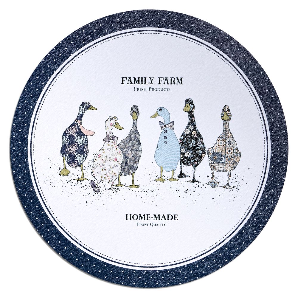 НАБОР ПОДСТАНОВОЧНЫХ САЛФЕТОК "FAMILY FARM" ИЗ 2 ШТ., ДИАМЕТР=38 СМ
