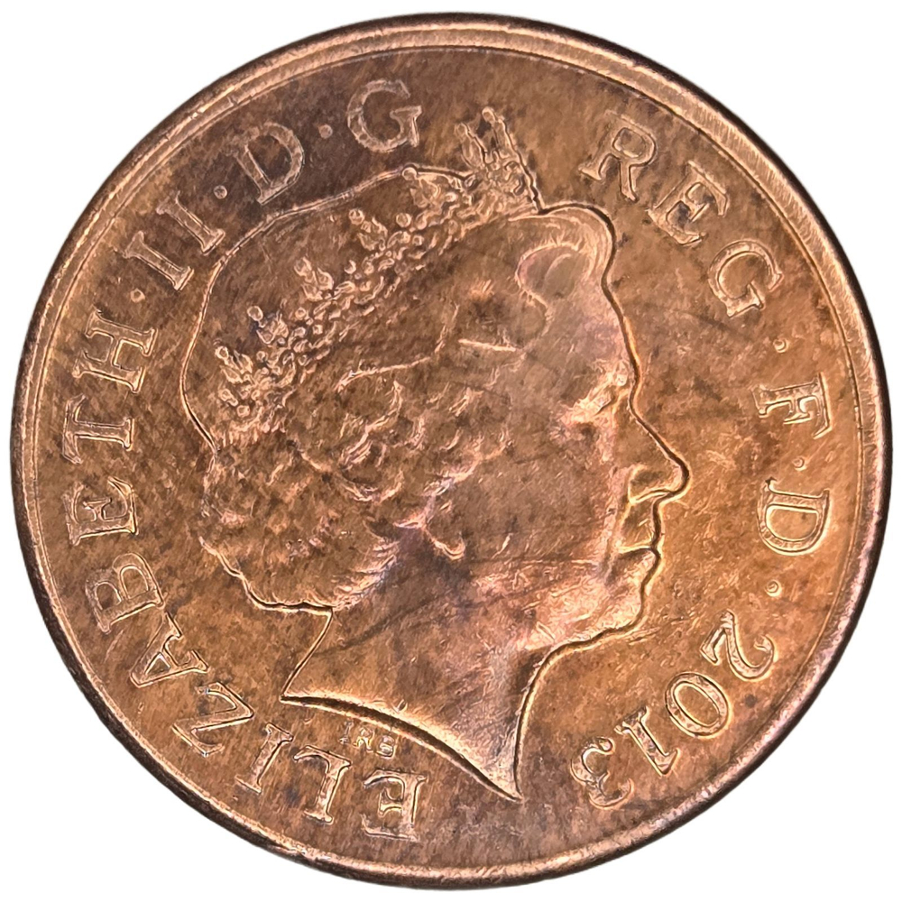 United Kingdom, 1 Penny, 2013 - Elizabeth II (4th Portrait), XF