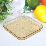 Поднос пластиковый «Grace» 15*15см золотой