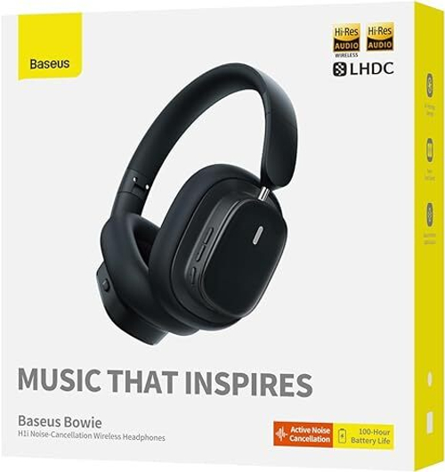 Накладные наушники UGREEN HP203 (35757) HiTune Max 5C Hybrid Active Noise-Cancelling Headphones. Цвет: черный