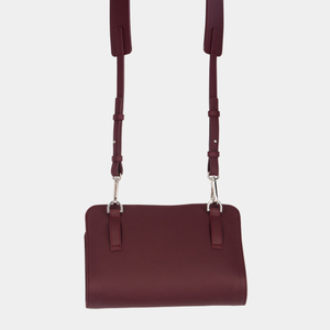 Сумка Emilie из кожи теленка, бордового цвета