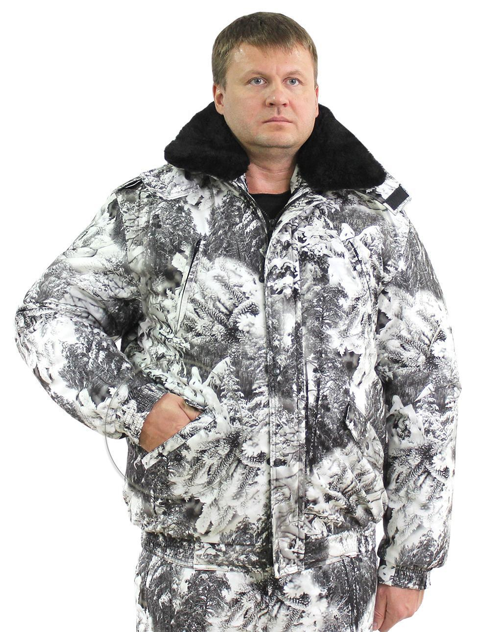 Костюм зимний НОРД тк.Алова цв.Белый Лес 2