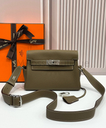 Сумка Hermes Kelly Messenger PM цвета хаки
