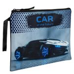 Папка для тетрадей BRAUBERG А5, 1 отделение, полиэстер, на молнии, с ручкой, "Future", 270975