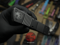 Нож Microtech Troodon D/E Gray Apocalyptic А+++ 142-1NC - графитовая рукоять + доп. пружина