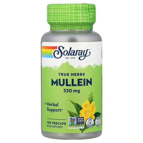 Solaray, коровяк, 330 мг, 100 капсул VegCap