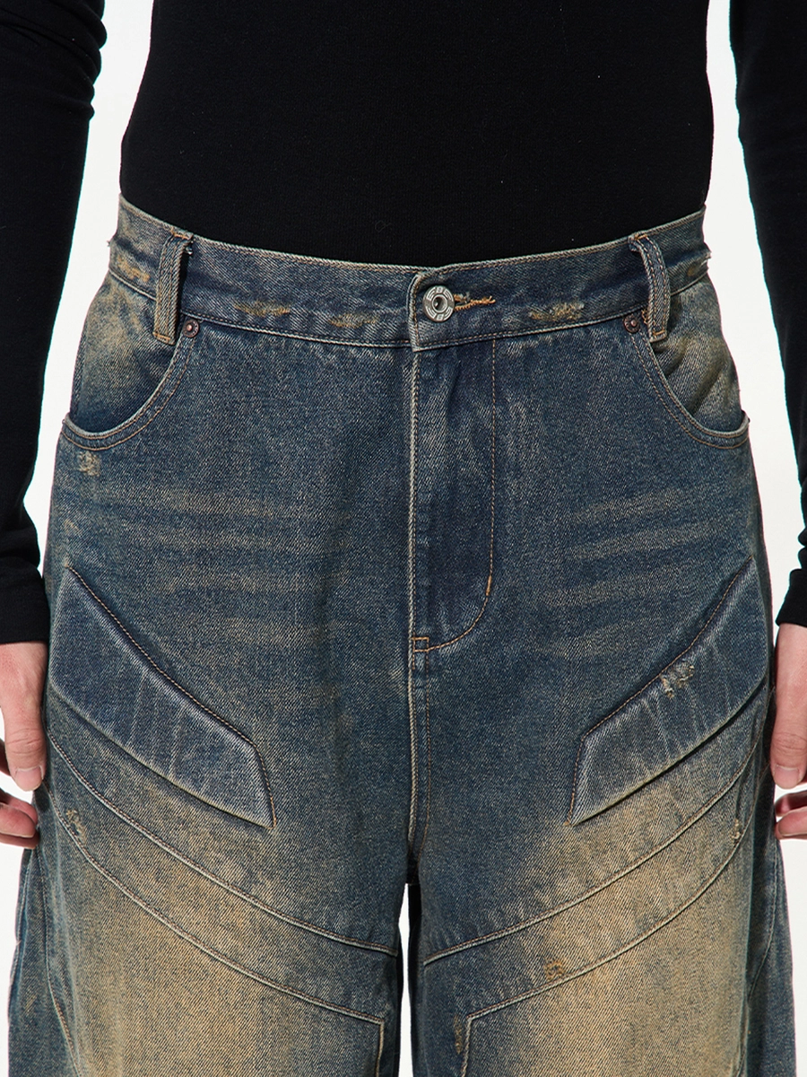 Джинсы BLIND "Aged Effect" Distressed Jeans