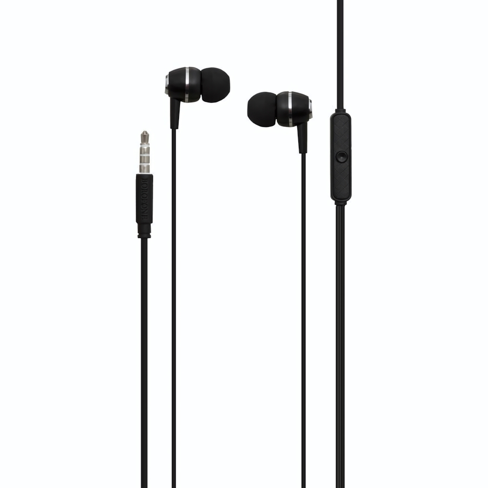 Гарнитура Borofone M36, вакуумные, разъем Jack, кабель 1.2 м Black