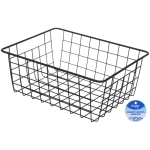 Корзина металлическая универсальная «ФАРГО», цвет черный, 28*21.5*11см (лейбл)