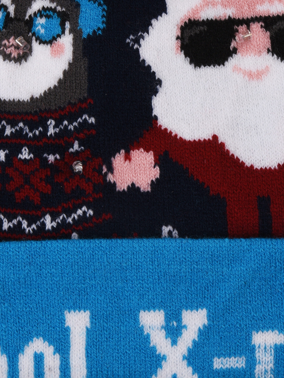 Шапка новогодняя со светодиодными лампочками