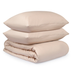 Комплект постельного белья из премиального сатина бежевого цвета из коллекции essential, 200х220 см