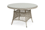 "Эспрессо" плетеный круглый стол, диаметр 118 см, цвет бежевый