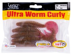 Твистеры съедоб. искусст. LJ Pro Series ULTRAWORM CURLY 4,0in (10.16)/S14 5шт.