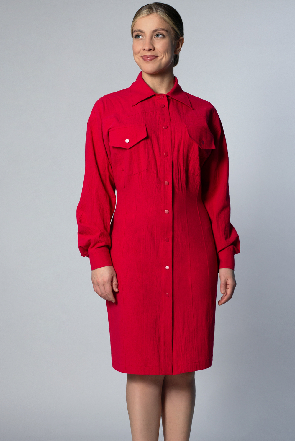 Платье женское 4284ЛП, красный #467Кр054284ЛП