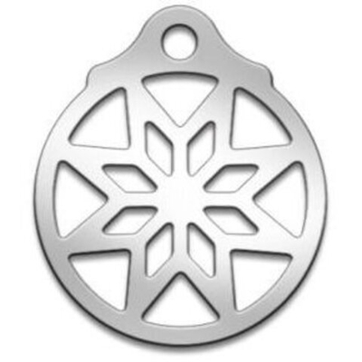 Амулет Серия Славянские амулеты №06 Звезда Алатырь/Крест Сварога медицинская сталь