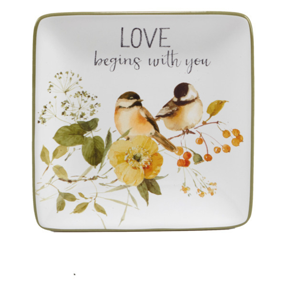 Тарелка пирожковая 15х15см Certified Int. Песня природы Любовь