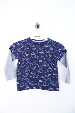 Лонг Baby Go с милым принтом, на 1/1,5 года