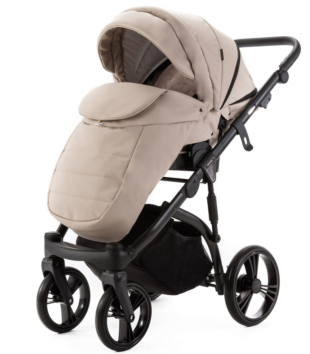 Детская коляска Adamex Lanti Deluxe 3 в 1 LN-SA7 (СВ.БЕЖ.КОЖА)