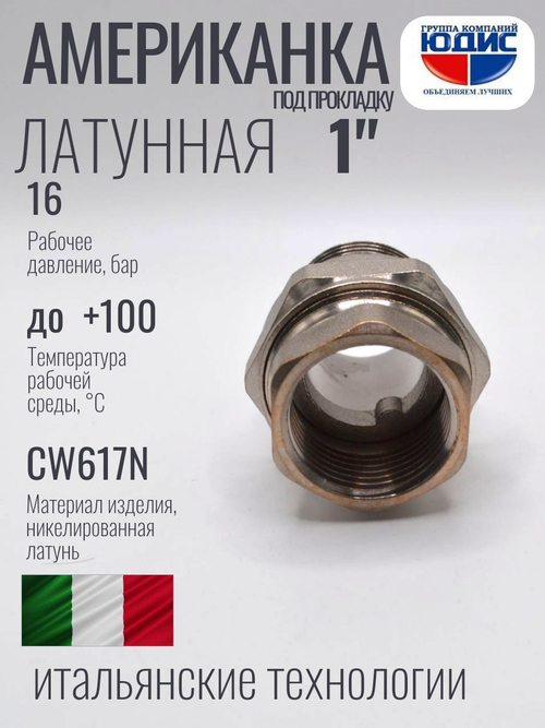 НИКЕЛЬ Амер. под ПРОК. 1" г.ш  ViEiR  (50/10шт)