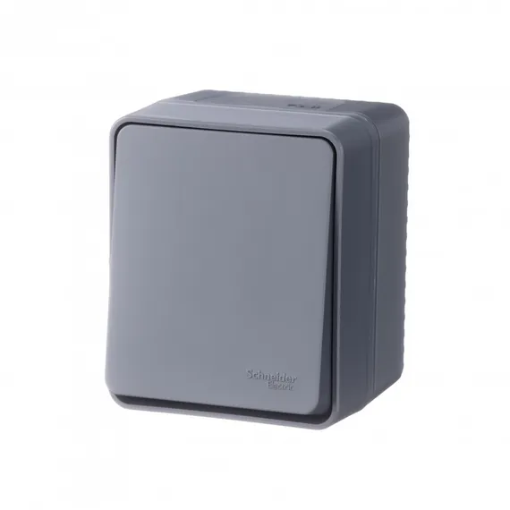 Выключатель 1-кл. ОП AtlasDesign PROFI IP54 10AX антрацит SE ATN544011